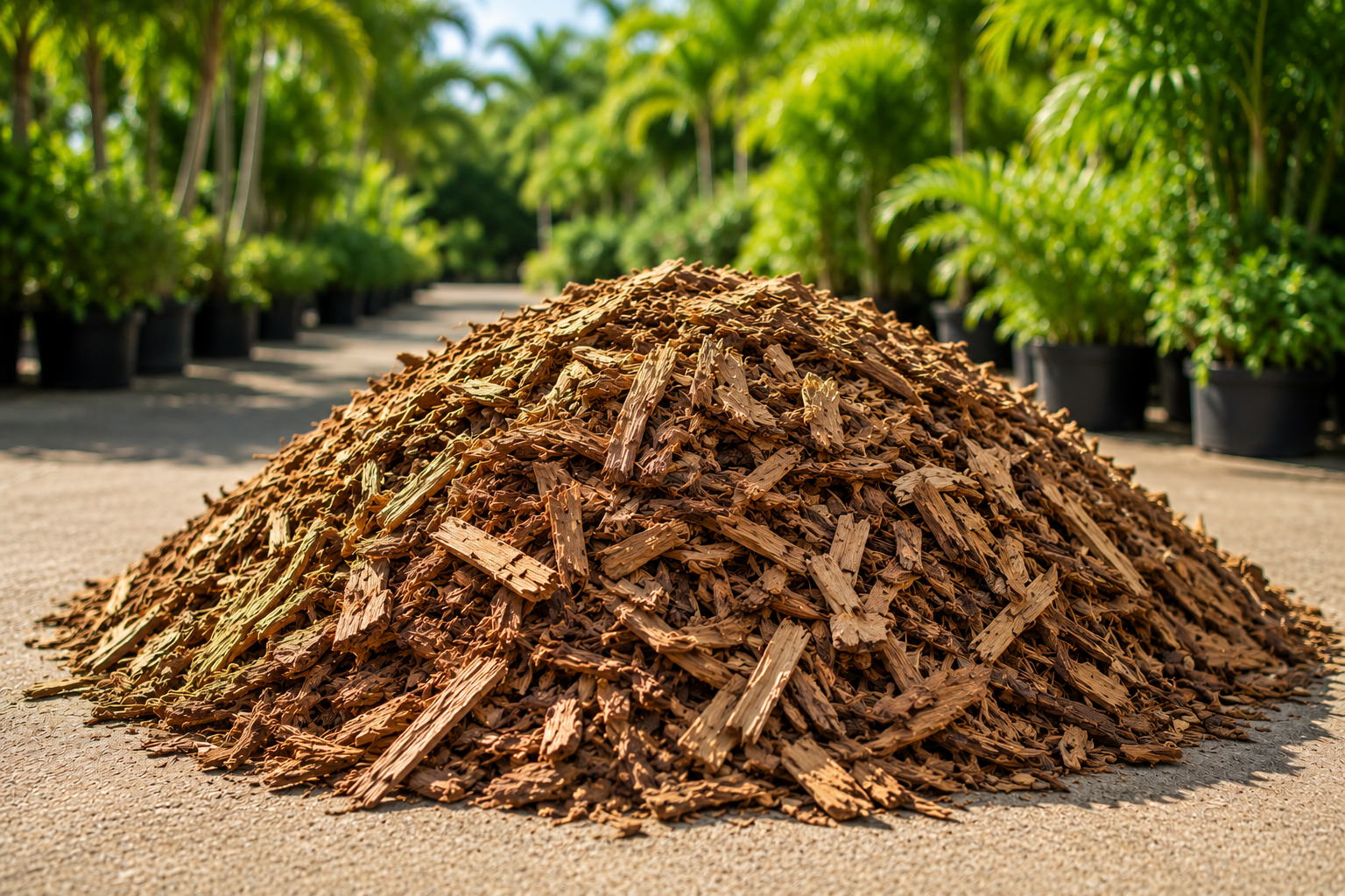 Natural wood chips